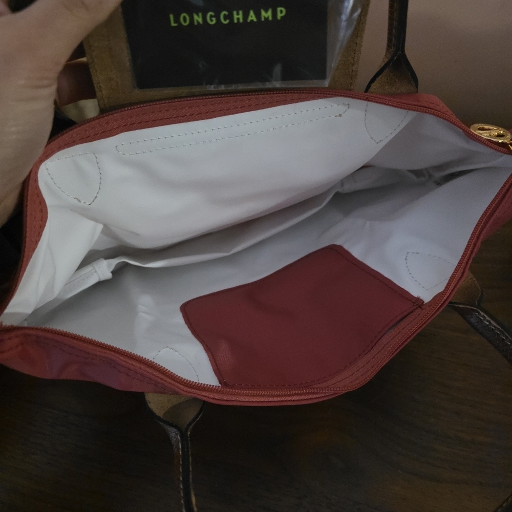 Longchamp Pink and Brown Tote Bag - Picture 11 of 11